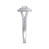 Thumbnail Image 2 of Previously Owned Lab-Grown Diamonds Cushion Frame Engagement Ring 1 ct tw 14K White Gold