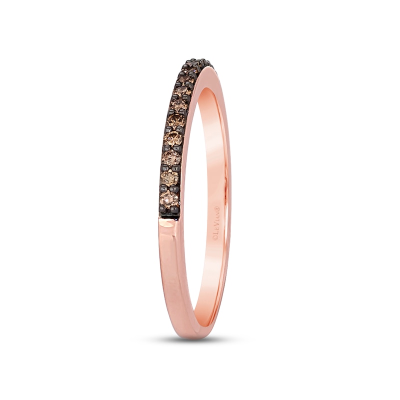 Main Image 4 of Previously Owned Le Vian Diamond Stacking Ring 1/5 ct tw Diamonds 14K Strawberry Gold