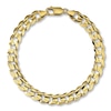Thumbnail Image 1 of Previously Owned Curb Link Bracelet Solid 10K Yellow Gold 9&quot;
