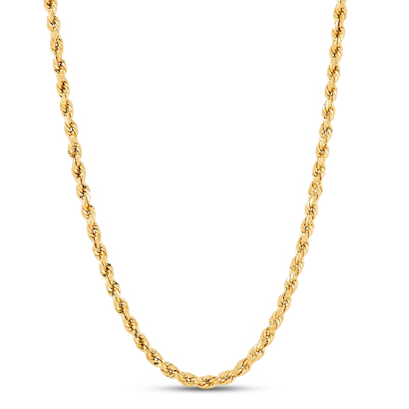 Main Image 1 of Previously Owned Hollow Rope Chain 3.0mm 14K Yellow Gold 18"