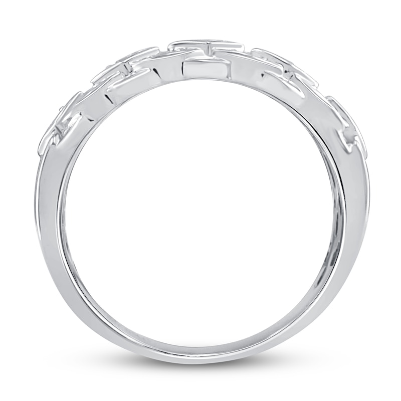 Main Image 2 of Previously Owned Diamond Anniversary Band 1/5 ct tw Round-cut 10K White Gold