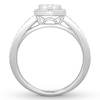 Thumbnail Image 2 of Previously Owned Diamond Teardrop Ring 3/8 ct tw Round-cut 10K White Gold