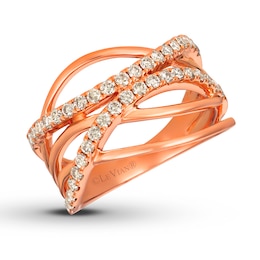 Previously Owned Le Vian Nude Diamond Ring 3/4 ct tw 14K Strawberry Gold