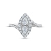 Thumbnail Image 3 of Previously Owned Multi-Diamond Engagement Ring 1 ct tw Pear & Round-cut 14K White Gold