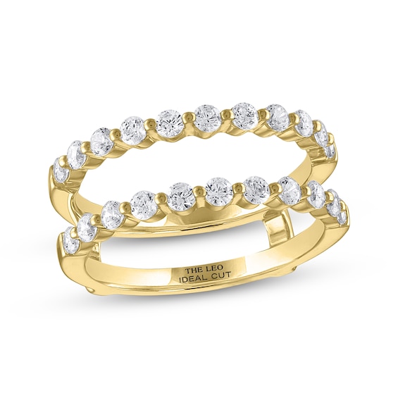 Previously Owned THE LEO Ideal Cut Diamond Enhancer Ring 3/4 ct tw 14K Yellow Gold