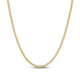 Previously Owned Cuban Chain Necklace Hollow 10K Yellow Gold 24"