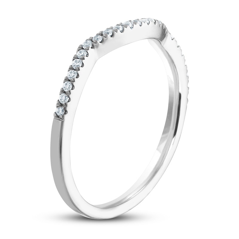 Main Image 2 of Previously Owned Diamond Wedding Band 1/8 ct tw 14K White Gold