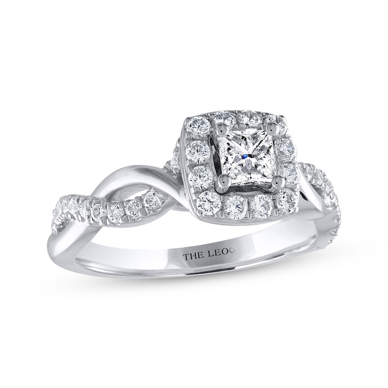 Main Image 1 of Previously Owned THE LEO Diamond Engagement Ring 3/4 Carat tw 14K White Gold