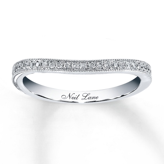 Previously Owned Neil Lane Wedding Band 1/8 ct tw Diamonds 14K White Gold