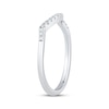 Thumbnail Image 2 of Previously Owned Diamond Contour Wedding Band 1/10 ct tw 14K White Gold