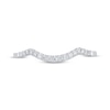 Thumbnail Image 3 of Previously Owned Diamond Contour Wedding Band 1/10 ct tw 14K White Gold