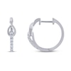 Thumbnail Image 2 of Previously Owned THE LEO Diamond Hoop Earrings 1/5 ct tw Round-cut 14K White Gold