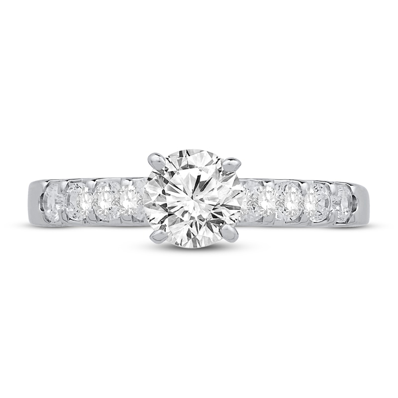Main Image 2 of Previously Owned Diamond Engagement Ring 1 ct tw Round-cut 14K White Gold