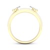 Thumbnail Image 4 of Previously Owned Baguette, Princess & Round-Cut Diamond Enhancer Ring 1/4 ct tw 14K Yellow Gold