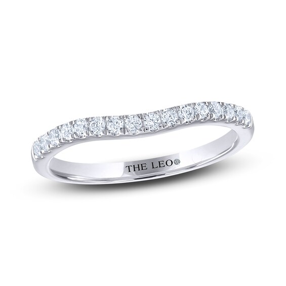 Previously Owned THE LEO Diamond Wedding Band 1/4 ct tw Round-cut 14K White Gold