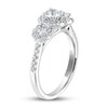Thumbnail Image 2 of Previously Owned THE LEO Diamond Three-Stone Engagement Ring 1 ct tw Round-cut 14K White Gold