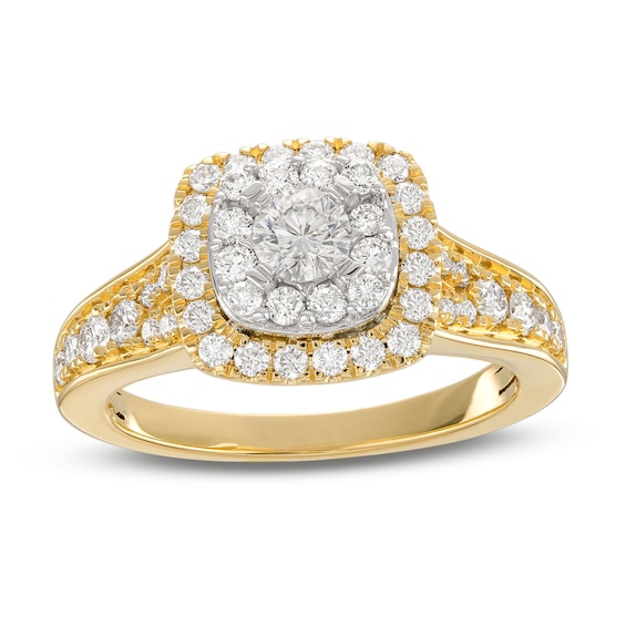 Previously Owned Diamond Engagement Ring 1 ct tw Round-cut 14K Two-Tone Gold
