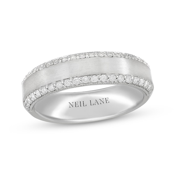 Previously Owned Neil Lane Men's Diamond Wedding Band 1/2 ct tw 14K White Gold