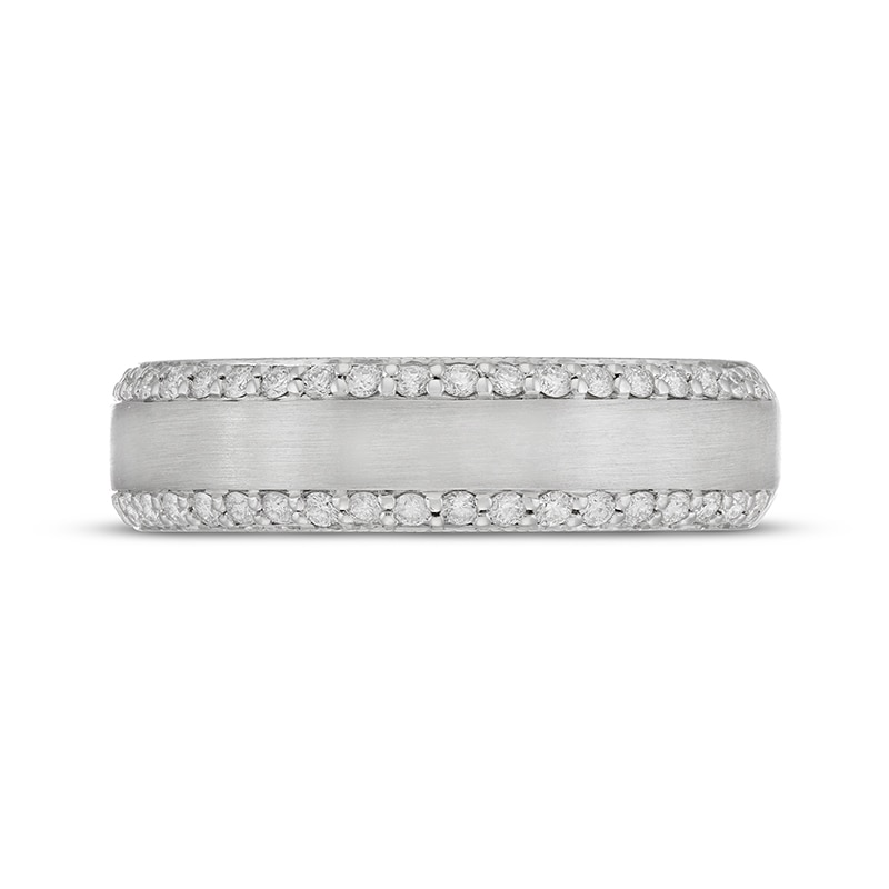 Main Image 3 of Previously Owned Neil Lane Men's Diamond Wedding Band 1/2 ct tw 14K White Gold