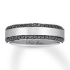 Thumbnail Image 1 of Previously Owned Neil Lane Men's Black Diamond Band 1/2 ct tw 14K White Gold