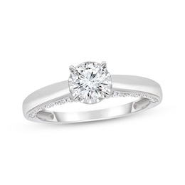 Previously Owned Round-Cut Diamond Solitaire Engagement Ring 1-1/2 ct tw 10K White Gold (J/I3)