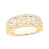 Thumbnail Image 1 of Previously Owned Diamond Wave Anniversary Band 1/2 ct tw 10K Two-Tone Gold