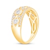 Thumbnail Image 2 of Previously Owned Diamond Wave Anniversary Band 1/2 ct tw 10K Two-Tone Gold