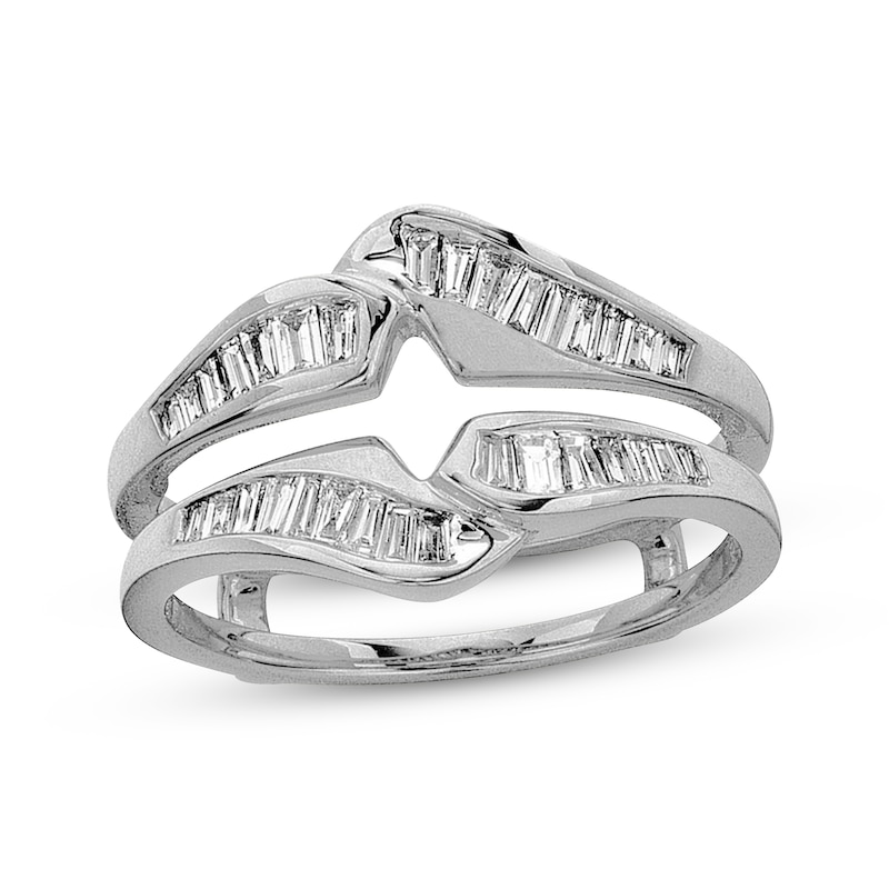 Main Image 1 of Previously Owned Wrap 1/2 ct tw Baguette-cut 14K White Gold