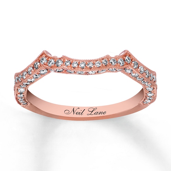 Previously Owned Neil Lane Round Diamond Wedding Band 3/8 ct tw 14K Rose Gold Size 10