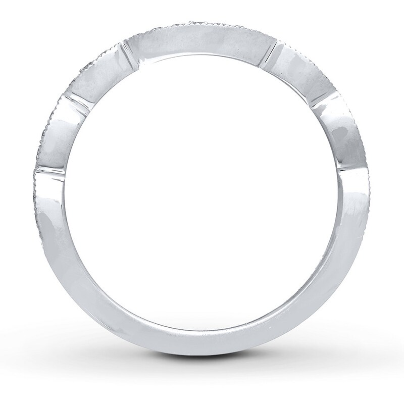 Main Image 2 of Previously Owned Neil Lane Wedding Band 1/6 ct tw Diamonds 14K White Gold Size 6.75