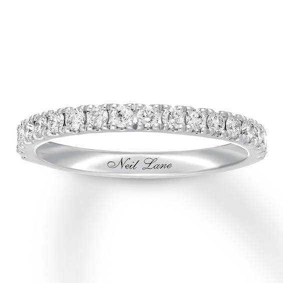 Previously Owned Neil Lane Diamond Wedding Band 3/8 ct tw 14K White Gold Size 6.75