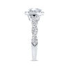 Thumbnail Image 2 of Previously Owned Neil Lane Engagement Ring 3/4 ct tw Pear & Round-cut Diamonds 14K White Gold Size 11