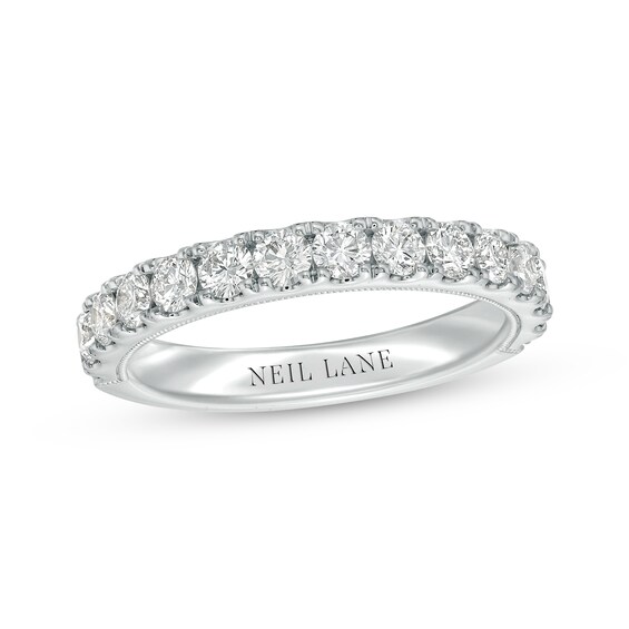 Previously Owned Neil Lane Round-cut Diamond Anniversary Band 1 ct tw 14K White Gold Size 7.5