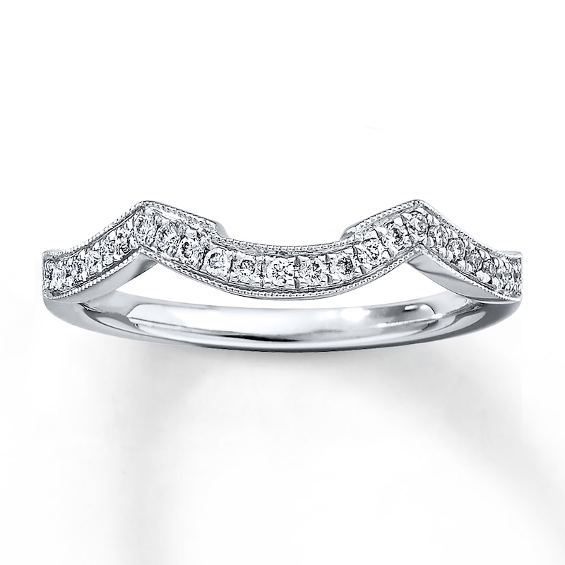 Main Image 1 of Previously Owned Neil Lane Wedding Band 1/8 ct tw Diamonds 14K White Gold Size 6