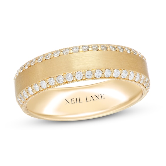 Previously Owned Neil Lane Men's Diamond Wedding Band 1/2 ct tw 14K Yellow Gold Size 14