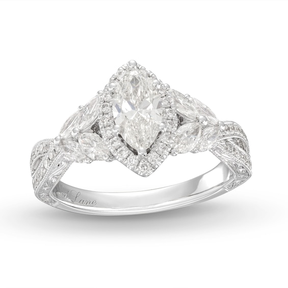 Previously Owned Neil Lane Diamond Engagement Ring 1-3/8 ct tw 14K White Gold Size 6.75
