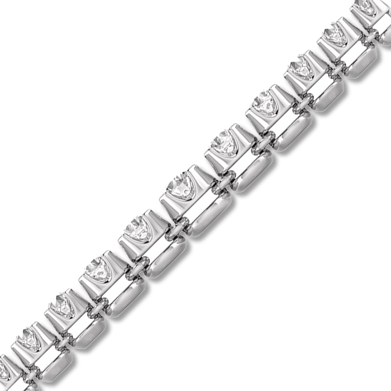 Main Image 2 of Previously Owned KAY Lab-Grown Diamonds Necklace 3 ct tw 14K White Gold 17.75&quot;
