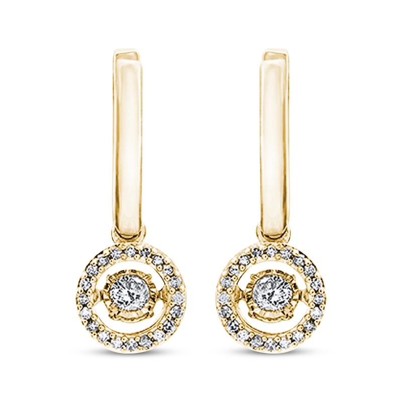 Main Image 2 of Previously Owned Diamonds in Rhythm 1/3 ct tw Earrings 10K Yellow Gold