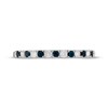 Thumbnail Image 3 of Previously Owned Neil Lane Diamond & Blue Sapphire Wedding Band 1/5 ct tw 14K White Gold Size 8.5