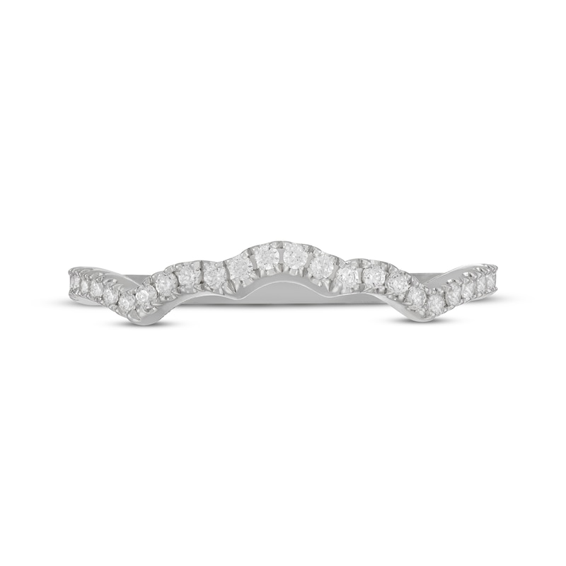 Main Image 3 of Previously Owned Neil Lane Diamond Contoured Wedding Band 1/4 ct tw 14K White Gold