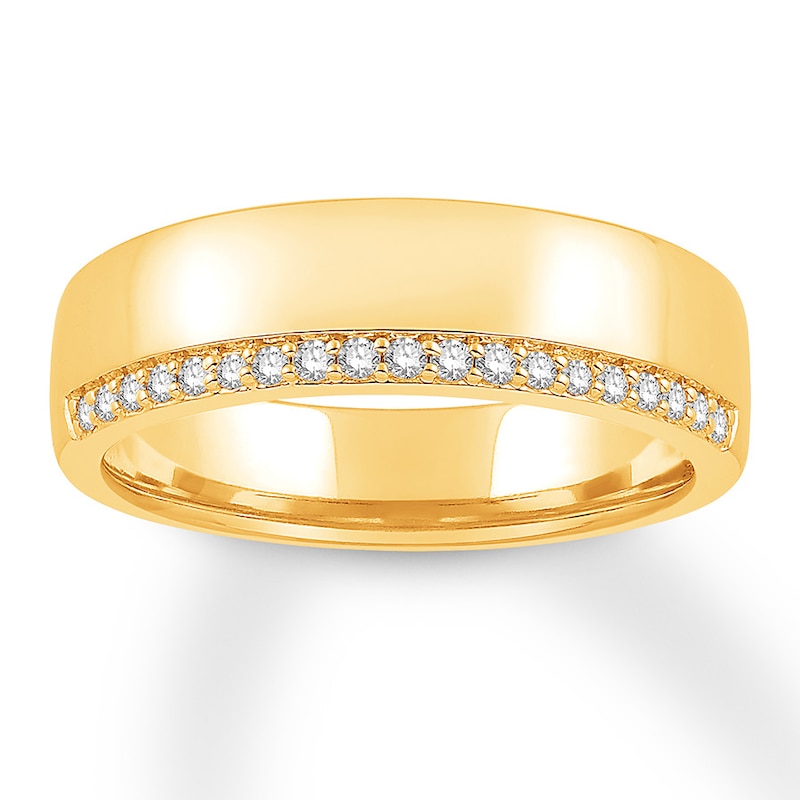Main Image 1 of Previously Owned Men's Diamond Band 1/5 ct tw 14K Yellow Gold