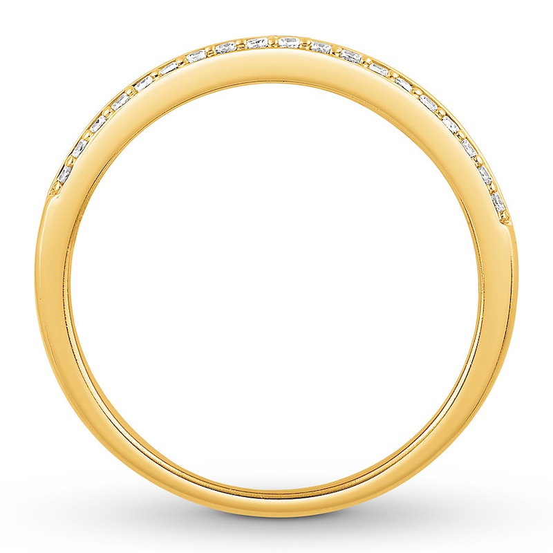 Main Image 2 of Previously Owned Men's Diamond Band 1/5 ct tw 14K Yellow Gold