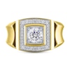 Thumbnail Image 3 of Previously Owned Men's KAY Lab-Grown Diamonds Square Ring 1 ct tw 14K Yellow Gold