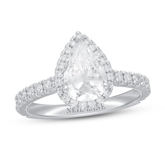 Previously Owned Neil Lane Premiere Pear-Shaped Diamond Engagement Ring 2 cts tw 14K Yellow Gold Size