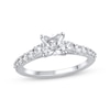Thumbnail Image 1 of Previously Owned Lab-Grown Diamonds Princess-Cut Engagement Ring 1-1/2 ct tw 14K White Gold