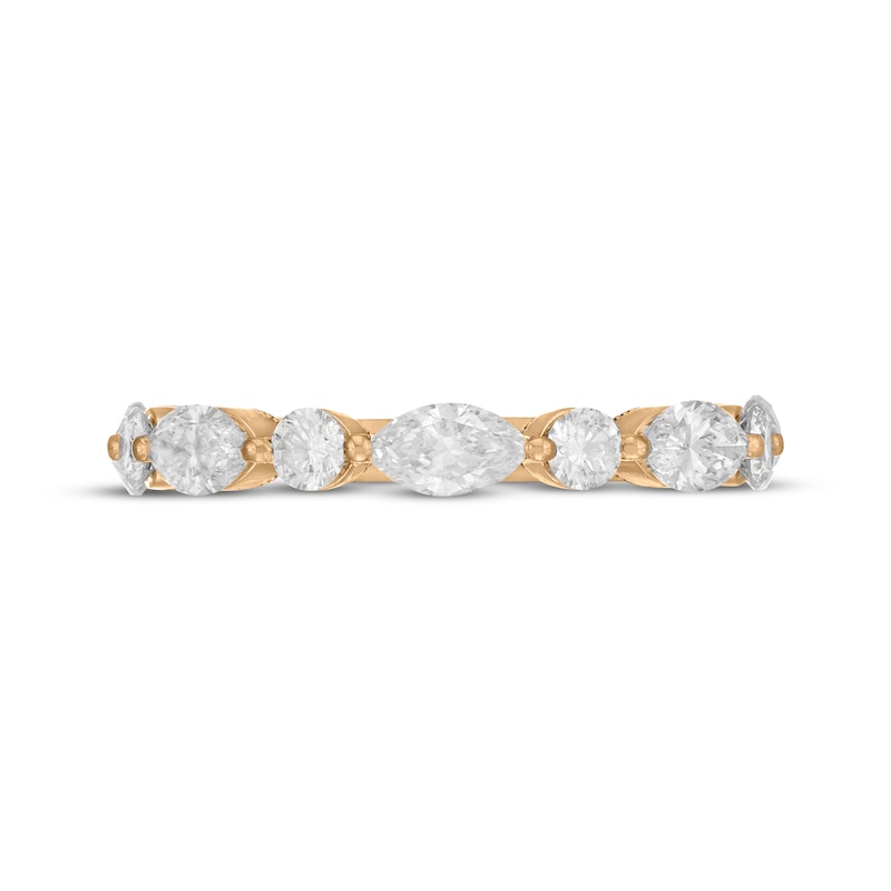 Main Image 3 of Previously Owned Neil Lane Artistry Marquise & Round-cut Lab-Grown Diamond Anniversary Band 1-1/2 ct tw 14K Yellow Gold