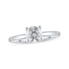 Thumbnail Image 1 of Previously Owned Lab-Grown Diamonds Solitaire Ring 1 ct tw Round-cut 14K White Gold (F/VS2)