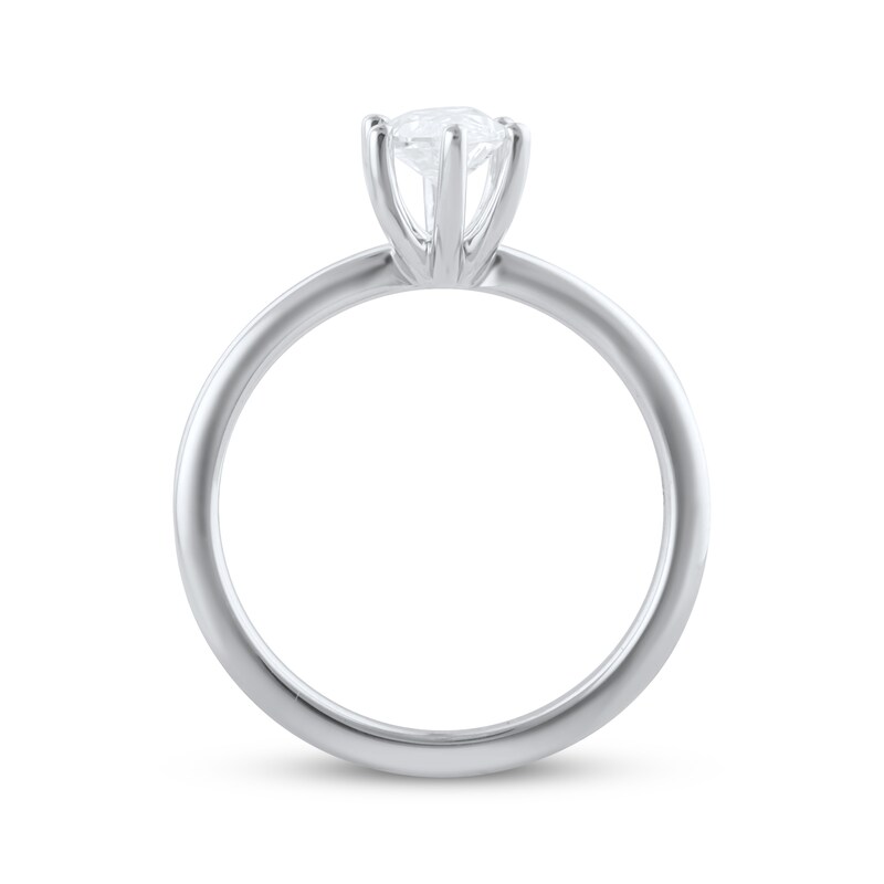 Main Image 3 of Previously Owned Lab-Grown Diamonds Marquise-Cut Solitaire Engagement Ring 1 ct tw 14K White Gold (F/SI2)