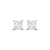 Thumbnail Image 2 of Previously Owned KAY Lab-Grown Diamonds Princess-Cut Solitaire Stud Earrings 1 ct tw 14K White Gold (F/SI2)