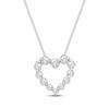 Thumbnail Image 1 of Previously Owned KAY Lab-Grown Diamonds Heart Necklace 1-1/2 ct tw 14K White Gold 18"